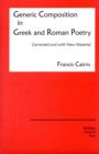 Generic Composition in Greek and Roman Poetry - Book