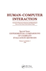 Experimental Comparisons of Usability Evaluation Methods : A Special Issue of Human-Computer Interaction - eBook