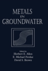 Metals in Groundwater - eBook