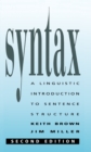 Syntax : A Linguistic Introduction to Sentence Structure - eBook
