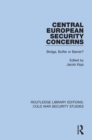 Central European Security Concerns : Bridge, Buffer or Barrier? - eBook