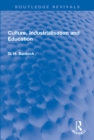Culture, Industrialisation and Education - eBook