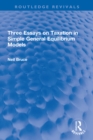 Three Essays on Taxation in Simple General Equilibrium Models - eBook
