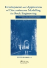 Development and Application of Discontinuous Modelling for Rock Engineering : Proceedings of the 6th International Conference ICADD-6, Trondheim, Norway, 5-8 October 2003 - eBook