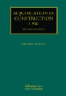 Adjudication in Construction Law - eBook