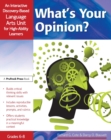 What's Your Opinion? : An Interactive Discovery-Based Language Arts Unit for High-Ability Learners (Grades 6-8) - eBook