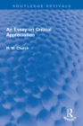 An Essay on Critical Appreciation - eBook