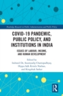 COVID-19 Pandemic, Public Policy, and Institutions in India : Issues of Labour, Income, and Human Development - eBook