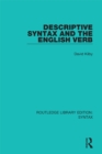 Descriptive Syntax and the English Verb - eBook
