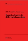 Recent Advances in Differential Equations - eBook