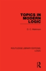 Topics in Modern Logic - eBook