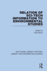Relation of Sci-Tech Information to Environmental Studies - eBook