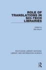 Role of Translations in Sci-Tech Libraries - eBook