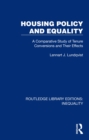 Housing Policy and Equality : A Comparative Study of Tenure Conversions and Their Effects - eBook