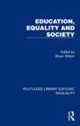 Education, Equality and Society - eBook