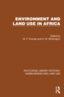 Environment and Land Use in Africa - eBook