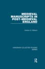 Medieval Manuscripts in Post-Medieval England - eBook