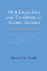 Multilingualism and Translation in Ancient Judaism : Before and After Babel - Book