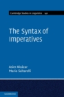 The Syntax of Imperatives - Book