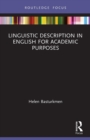 Linguistic Description in English for Academic Purposes - Book