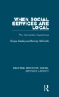 When Social Services are Local : The Normanton Experience - Book