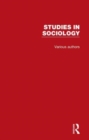 Studies in Sociology : 9 Volume Set - Book