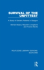 Survival of the Unfittest : A Study of Geriatric Patients in Glasgow - Book