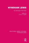 Wyndham Lewis : An Anthology of His Prose - Book