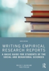 Writing Empirical Research Reports : A Basic Guide for Students of the Social and Behavioral Sciences - Book