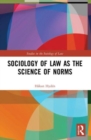 Sociology of Law as the Science of Norms - Book