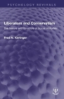 Liberalism and Conservatism : The Nature and Structure of Social Attitudes - Book