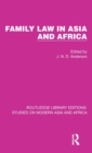 Family Law in Asia and Africa - Book