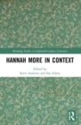 Hannah More in Context - Book