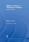 William L. Rowe on Philosophy of Religion : Selected Writings - Book