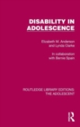 Disability in Adolescence - Book