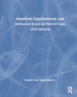 American Constitutional Law : Introductory Essays and Selected Cases - Book