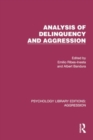 Analysis of Delinquency and Aggression - Book