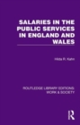 Salaries in the Public Services in England and Wales - Book