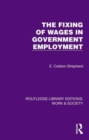 The Fixing of Wages in Government Employment - Book