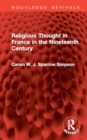 Religious Thought in France in the Nineteenth Century - Book