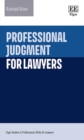 Professional Judgment for Lawyers - eBook