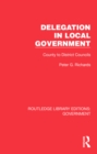 Delegation in Local Government : County to District Councils - eBook