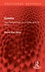 Goethe : New Perspectives on a Writer and his Time - eBook