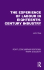 The Experience of Labour in Eighteenth-Century Industry - eBook