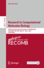 Research in Computational Molecular Biology : 28th Annual International Conference, RECOMB 2024, Cambridge, MA, USA, April 29-May 2, 2024, Proceedings - eBook