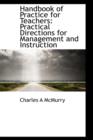 Handbook of Practice for Teachers : Practical Directions for Management and Instruction - Book