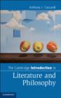 The Cambridge Introduction to Literature and Philosophy - Book