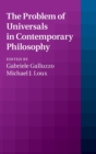 The Problem of Universals in Contemporary Philosophy - Book