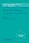 Homotopy Theory: Proceedings of the Durham Symposium 1985 - eBook
