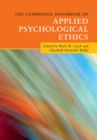 The Cambridge Handbook of Applied Psychological Ethics - Book